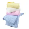 Gasa de algodón suave lisa seersucker suave toalla de baño para recién nacidos colcha infantil 110 * 110 cm