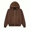 Sudadera casual de moda estilo americano, nueva para primavera y otoño, holgada, con capucha, bolsillos y cremallera, unisex