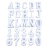 Triunfante diy gota de cristal molde de silicona letras mayúsculas inglesas colgante pinyin único llavero