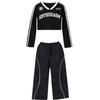 Traje de dança jazz meninas moda legal moda prática roupas dança de rua roupas da moda infantil hip hop marca traje hiphop