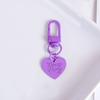 Color Caramelo Amor Metal Llavero Colgante Color Corazón airpods Colgante Joyería Simple para Bolsa