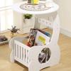 Mesa de Centro Mini Mesa de Centro Minimalista Moderna Estilo Europeo Sala de Estar Mesa Redonda Pequeña Mesa Auxiliar Dormitorio Balcón Mesa para Revistas de Ocio