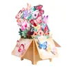 Caixa dobrável Flor Borboleta Amarela 3D Criativa Estéreo Escultura em Papel Caixa de Presente Dia dos Namorados Caixa de Presente Floral Caixa de Presente Criativa