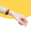 Pulsera de color sólido al por mayor impresión color gráfico pulsera de goma pulsera de muñeca letras para niños baloncesto deportes pulsera de silicona