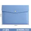 Maletín de Cuero Transfronterizo A4 con Patrón de Lichi, Bolso para Documentos de Reunión de Negocios, Maletín de Almacenamiento, Logo Personalizado