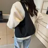 Bolsa de Lona Transfronteriza para Mujer, Nuevo Estilo Verano 2026, Bolso de Hombro Simple de Gran Capacidad, Bolso de Hombro de Diseño Nicho