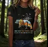 2026 Nuevo Estilo Europeo y Americano Transfronterizo Estampado 3D Estilo Mezclilla Patrón de Perro Mascota Cuello Redondo Manga Corta Casual Holgado para Mujer