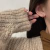 Pendientes de plata de ley con diseño de nicho de alta calidad y hebilla de perla de lujo para mujer, ligeros y lujosos, con aguja, estilo frío, personalizados y a la moda.