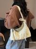 Bolsa Bordada para Mujer, Gran Capacidad, Nuevo 2026 Primavera/Verano Versátil Bolso de Hombro o Axila para Estudiantes Universitarios
