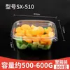 Caja Desechable para Fruta Transparente con Tapa Caja de Embalaje de Plástico Caja para Llevar Caja Gruesa con Compartimentos Caja para Fruta Cortada y Ensalada