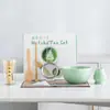 Exportación Transfronteriza Exclusivamente para Tazones de Cerámica para Matcha, Juegos de Té de Matcha, Juego de Batidores de Té de 8 Piezas y Herramientas para la Preparación del Té