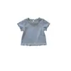 Conjunto de Niña Estilo Coreano 2026 Verano Nuevo Versátil Blusa de Manga Corta con Volantes Estampado de Cerezas y Pantalones Largos Florales para Bebés