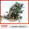 Bolsita de Té Enredaderas de Rosas, Flores Artificiales para Techo, Cubierta para Tubería de Agua de Aire Acondicionado, Enredaderas de Balcón, Arte Floral, Plantas Verdes Simuladas