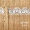 Accesorios de Encaje de Malla Flores de Seda Bordadas Cortinas Onduladas Decoración Accesorios para Ropa de Mujer Encaje