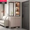 Gabinete de Entrada Puerta a Puerta Pantalla Divisoria de Sala de Estar Gabinete 2025 Nuevo Gabinete para Zapatos Puerta a Puerta Gabinete de Vestíbulo Decorativo de Vidrio