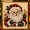 Pintura Diamante 5D Acrílica de Papai Noel Criativa Transfronteiriça Pendente de Porta Decoração de Parede Ornamento DIY