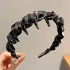 Pinzas para el Cabello de Tela de Alta Gama Estilo Coreano, Diademas Muy Bonitas para Mujer, Diseño de Corona Alta Que No Aprieta la Cabeza, Hace que el Rostro Luzca Más Pequeño, Accesorio para el Cabello de Diadema Exterior