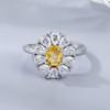 Anillo de Amatista Natural Europeo y Americano Transfronterizo para Mujer Joyería de Mano de Alto Nivel Estilo Palacio 925 Plata Venta al por Mayor