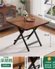 Mesa de jantar dobrável para uso doméstico, mesa pequena, mesa redonda simples, portátil para casas de aluguel, uso externo, adequada para montar barracas e comer