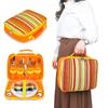 Bolsa de Talheres para Piquenique ao Ar Livre Bolsa de Armazenamento Conveniente para Piquenique Conjunto de Piquenique Bolsa de Mão Bolsa de Armazenamento de Talheres