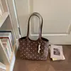 Bolso tote grande de mujer con estampado de lunares de moda estilo coreano, nuevo diseño 2026, elegante para el trabajo, de hombro y de mano