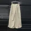 Conjunto de Ropa de Trabajo de Moda de Verano 2026 para Mujer: Top Asimétrico Único + Pantalones Casuales de Pierna Ancha