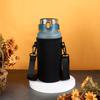 Tela de buceo engrosada resistente al desgaste resistente a caídas estuche para taza estuche protector para botella de agua portátil para exteriores cruzado con respaldo estuche para taza térmica