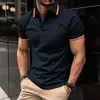 Moda Transfronteriza Impresión 3D Ropa para Hombre Clásico Botón Manga Corta POLO Fábrica de Origen Venta al por Mayor Una Pieza Dropshipping
