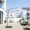 Sombrilla de hierro forjado para patio, sombrilla de manivela manual, sombrilla para balcón y terraza exterior, sombrilla de patio, sombrilla de ocio, sombrilla de plátano