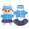 Adecuado para Ropa de Muñeca Labubu, Peluche Vinilo Sentado Fiesta Primera, Segunda y Tercera Generación Traje de Falda de Repuesto