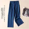 Pantalones Anchos Nuevos 2026 para Mujer, Pantalones de Algodón y Lino de Verano Nuevos de Moda, Pantalones Sueltos de Lino para Estudiantes, Pantalones Casuales