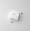 Suporte de exibição de anel de gesso branco Suporte de anel para joias Prato de exibição de exibição Adereços de fotografia de joias Ornamentos