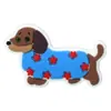 Sapatos de Cachorro Dachshund Desenho Animado Sapatos com Furo de Flor Acessórios Fofos Borracha Macia de PVC Removível DIY Sapatos de Jardim Acessórios de Fivela Decorativa