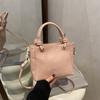 Bolso de Mano Pequeño de Moda para Mujer 2025 Primavera y Verano Nuevo Bolso Balde Simple Bolso de Hombro Cruzado para Mujer