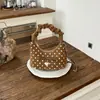 Bolsa feminina muito estilosa e atraente, nova moda de verão 2026, bolsa de ombro e transversal, versão coreana, bolsa de mão única em formato de bolinho