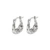 Pendientes de estilo coreano con hebilla de oreja de metal en forma de U y diseño de nicho para mujer, estilo frío, temperamento moderno, joyería ligera de lujo para las orejas