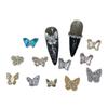 Borboleta Strass 53 Luz Explosiva Luxo Cristal Incrustado DIY Usar Patch de Armadura Acessórios Zircônia Unha Joias Fábrica