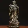 Decoración de personaje antiguo Dios de la Riqueza cobre lingote de estación Ruyi Dios de la Riqueza decoración del hogar regalo creativo artesanías venta al por mayor