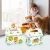 Dd162 Oso de Peluche Oso Pequeño de Amazon Globo para Bebé Caja Blanca de Cartón Forma de Caja Portátil 3D