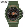 Sanda novo relógio eletrônico casual masculino personalizado tendência relógio legal multifuncional relógio de pulso à prova d'água para esportes ao ar livre