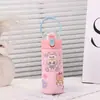 Nueva Taza Térmica Rebotante de Dibujos Animados Taza de Guisante Rebotante Linda de Acero Inoxidable Taza de Agua con Asa de Acero Inoxidable de Dibujos Animados con Popote