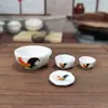 Mini Caneca de Cerâmica Galo para Histórias de Bolso Caneca de Frango Louça Retrô Miniatura de Cozinha Modelo de Brinquedo para Brincar de Comida