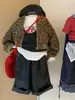 2025 Nueva Moda Otoñal Chaqueta de Calle Estampado de Leopardo Niñas Chaqueta de Béisbol Moderna Chaqueta Versátil para Bebé Padre-Hijo
