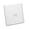 Caja Base de Pared Tipo 86 con Panel de Red de Ingeniería Engrosado de un Solo Puerto/Doble Puerto Módulo de Red y Teléfono Toma de Información Blanca