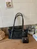 Bolsa Feminina Vintage para Ombro, Estilo Coreano Casual Estilo Melard 2026 Nova Bolsa Feminina Grande Capacidade Fosca