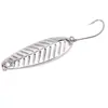 Cuchara Señuelo Hoja de Arce con Varios Micro-Pesos, Cebo Señuelo Forma de Cuchara, Whitebait, Dorado, Plateado, Aleación de Zinc