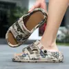 Chinelos Masculinos de Verão para Uso Externo, Antiderrapantes, Resistentes ao Desgaste, Celebridade da Internet, Solado Macio, Tira Única, Casuais, Litoral, Praia, Sandálias Resistentes à Água, Dropshipping