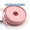 Tira de Cuero Doble Cara de 5m de Largo en Color Marrón Rojizo Estilo Vintage, Tira de Piel Sintética de PU Hecha a Mano, Accesorio Adhesivo de Doble Capa para Ropa, Bolsos y Cuerdas de Cuero DIY