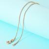 Corrente coreana prata S925 banhada a ouro corrente caixa corrente cruzada colar corrente onda d'água corrente nua corrente clavicular fabricantes com desconto atacado