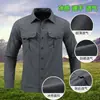 Camisa de Manga Larga de Secado Rápido Transfronteriza de Aliexpress, Camisa Anti-quemaduras con Sensación de Hielo, Estilo Delgado para Exteriores de Primavera y Verano para Hombre, Ropa de Trabajo de Talla Grande